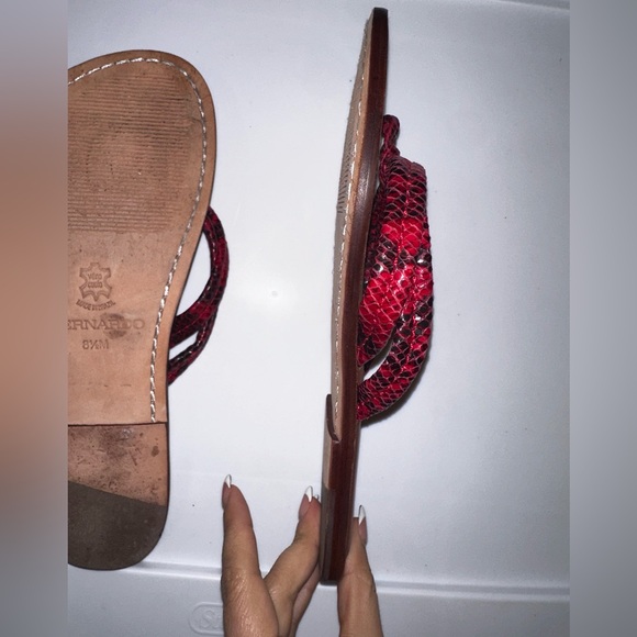 Bernardo Miami red snake flip flip - Picture 5 of 6
